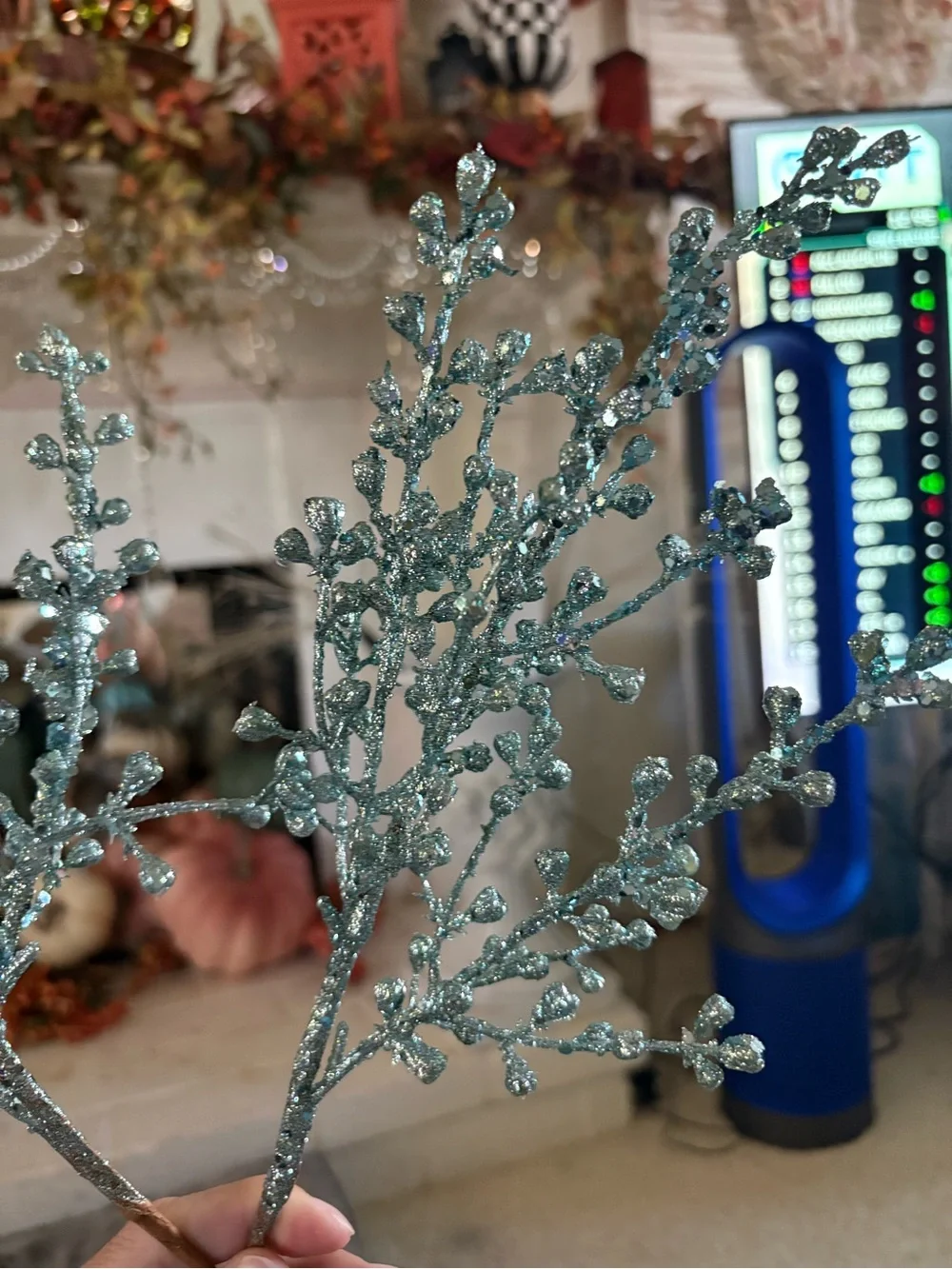 Valerie Parr Hill teal glitter